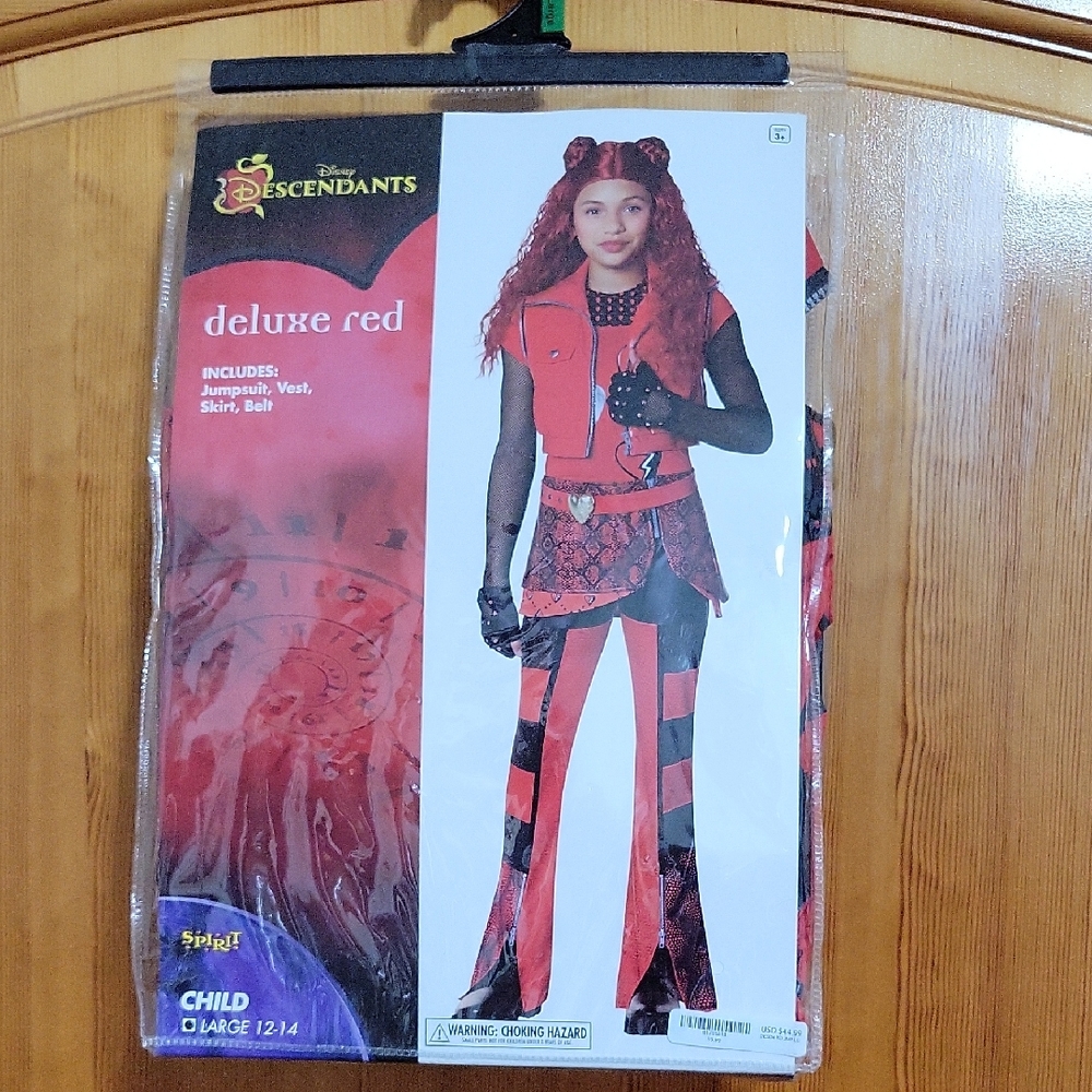Disney Descendants Deluxe Red and Black Costume for Girls Size Large